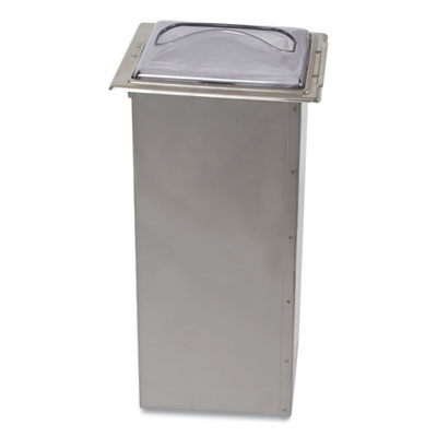 San Jamar® In-Counter Napkin Dispenser, 7 x 5.5 x 19.63, Stainless Steel/Clear