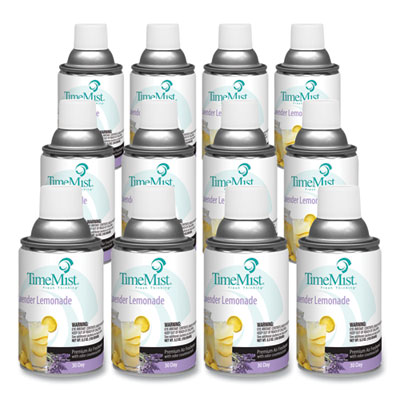 TimeMist Air Freshener Refill Lavender Lemonade 5.3oz Spray 12Pk 1042757