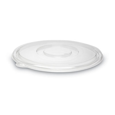WNA Caterline Pack n' Serve Plastic Lids Caterline Pack n' Serve Plastic Lids, Flat Lid, 12" Diameter, Clear, 50/Carton