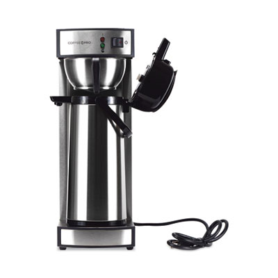 Coffee Pro Air Pot Brewer Air Pot Brewer, 75 oz, 8.75 x 14.75 x 21.25, Stainless Steel