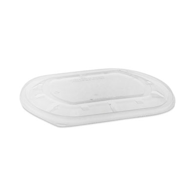 ClearView MealMaster Lid with Fog Gard Coating Large Flat Lid 9.38 x 8 x 0.38 Clear Plastic 300/Carton YCN8463S00D0