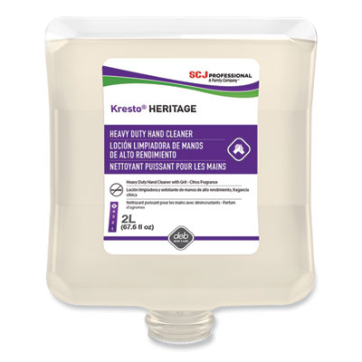 SC Johnson Professional® Kresto Heritage Heavy Duty Hand Cleaner Refill, Fresh Scent, 2 L, 4/Carton