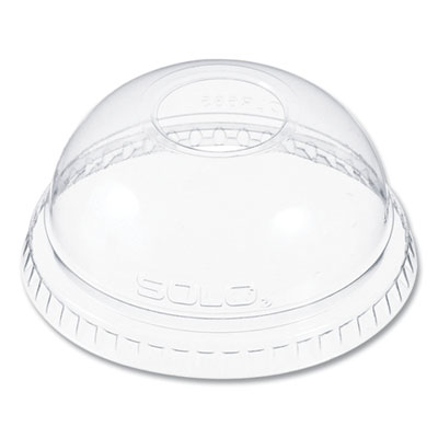 Dart® Plastic Dome Lid, Fits 7 oz Cold Cups, Clear, 2,500/Carton
