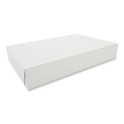 SCT® Clay-Coated Donut Boxes, 16 x 11.5 x 2.5, White, Paper, 100/Carton