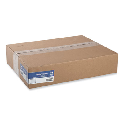 AmerCareRoyal® Traymats, Embossed Surface, Scalloped Edges, 16.5" x 12.75", White, 1,000/Carton