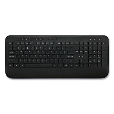 NXT Technologies™ Wireless Comfort Keyboard Wireless Comfort Keyboard, 2.4 GHz Frequency/23 ft Wireless Range, Black