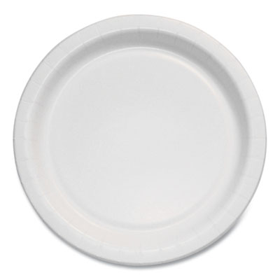 Bare Eco-Forward Clay-Coated Paper Plate ProPlanet Seal 6" dia White/Brown/Green 1000/Carton MP6B2054