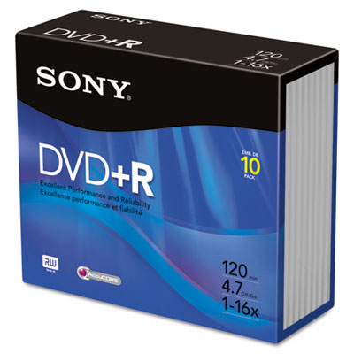 DVD+R Discs, 4.7GB, 16x