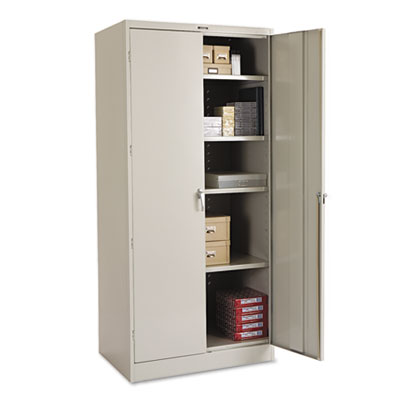 78" High Deluxe Cabinet, 36w x 24d x 78h, Light Gray