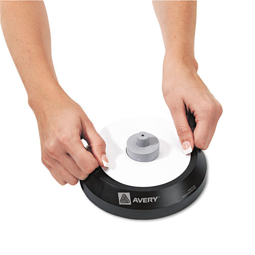 Avery 5699 CD/DVD Label Applicator, Black, AVE05699 ZumaOffice
