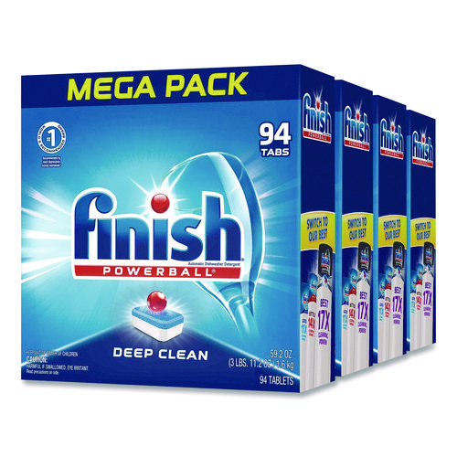 Powerball+Dishwasher+Tabs%2C+Fresh+Scent%2C+94%2FBox%2C+4+Boxes%2FCarton