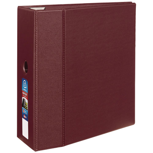 Heavy-Duty+Non-View+Binder+with+DuraHinge%2C+Three+Locking+One+Touch+EZD+Rings+and+Thumb+Notch%2C+5%22+Capacity%2C+11+x+8.5%2C+Maroon