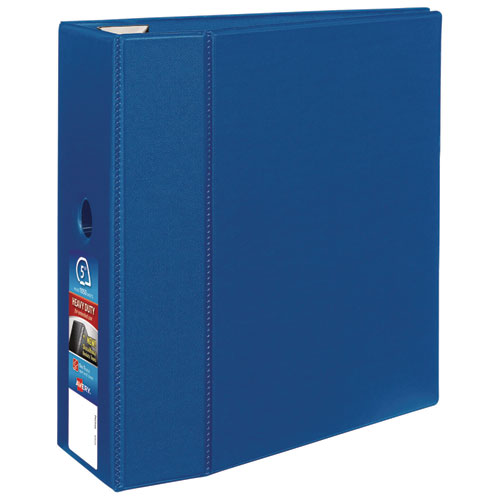 Heavy-Duty+Non-View+Binder+with+DuraHinge%2C+Locking+One+Touch+EZD+Rings+and+Thumb+Notch%2C+3+Rings%2C+5%22+Capacity%2C+11+x+8.5%2C+Blue