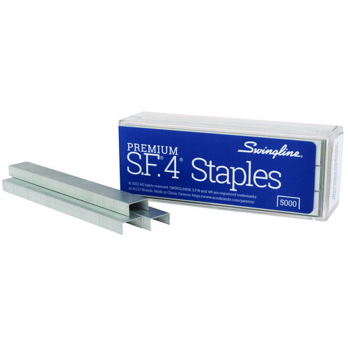 S.F.+4+Premium+Staples%2C+0.25%22+Leg%2C+0.5%22+Crown%2C+Steel%2C+5%2C000%2FBox