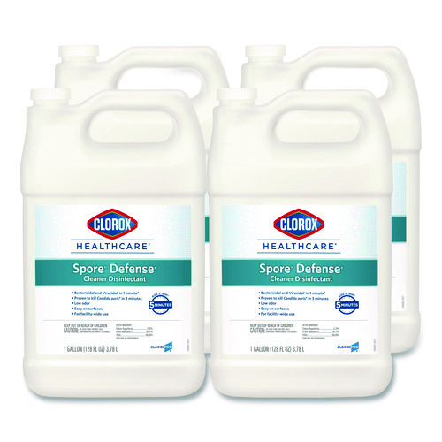 Spore+Defense+Cleaner+Disinfectant%2C+Closed+System%2C+1+gal+Refill+Bottle%2C+4%2FCarton