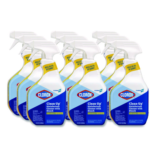 CloroxPro+Clean-Up+Disinfectant+Cleaner+with+Bleach%2C+32+oz+Smart+Tube+Spray%2C+9%2FCarton