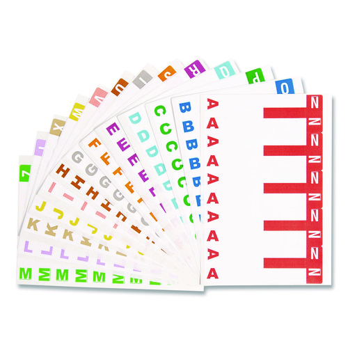 AlphaZ+Color-Coded+Labels+Starter+Set%2C+A-Z%2C+1.16+x+3.13%2C+Assorted%2C+5%2FSheet%2C+300+Sheets%2FBox