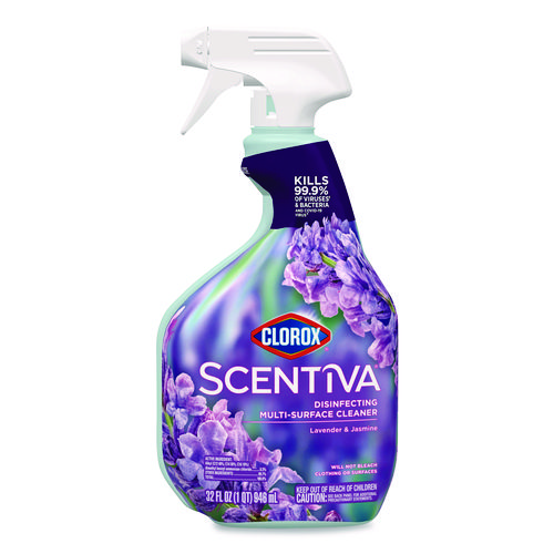 Scentiva+Disinfecting+Multi-Surface+Cleaner%2C+Bleach+Free%2C+Lavender+and+Jasmine%2C+32+oz+Spray+Bottle