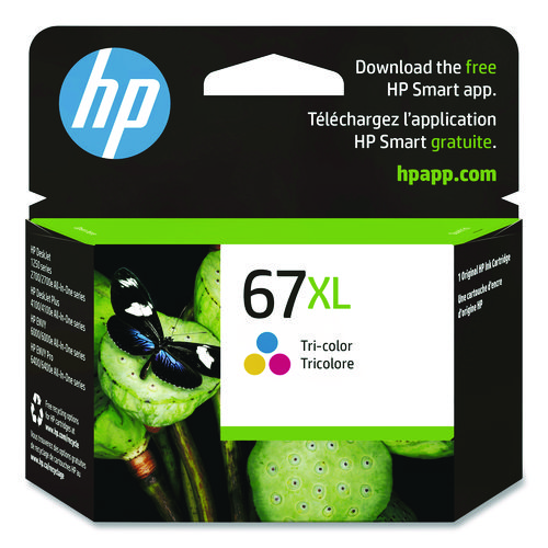 HP+67XL%2C+%283YM58AN%29+High-Yield+Tri-Color+Original+Ink+Cartridge