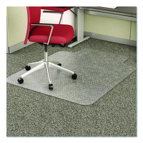 EconoMat+Occasional+Use+Chair+Mat+for+Low+Pile+Carpet%2C+45+x+53%2C+Wide+Lipped%2C+Clear