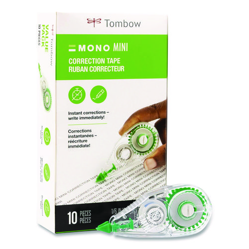 MONO+Mini+Correction+Tape%2C+Non-Refillable%2C+Clear+Applicator%2C+0.17%22+x+315%22%2C+10%2FPack