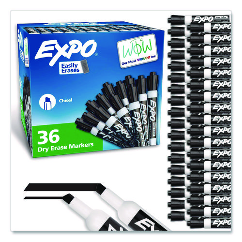 Low-Odor+Dry-Erase+Marker+Value+Pack%2C+Broad+Chisel+Tip%2C+Black%2C+36%2FBox