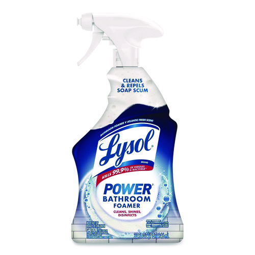 Disinfectant+Power+Bathroom+Foamer%2C+Liquid%2C+Atlantic+Fresh%2C+32+oz+Spray+Bottle