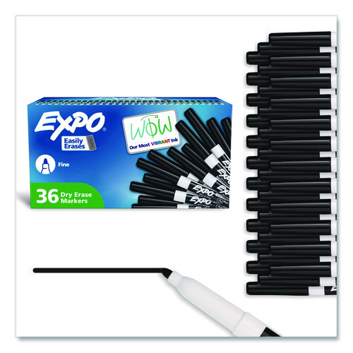 Low-Odor+Dry-Erase+Marker+Value+Pack%2C+Fine+Bullet+Tip%2C+Black%2C+36%2FBox