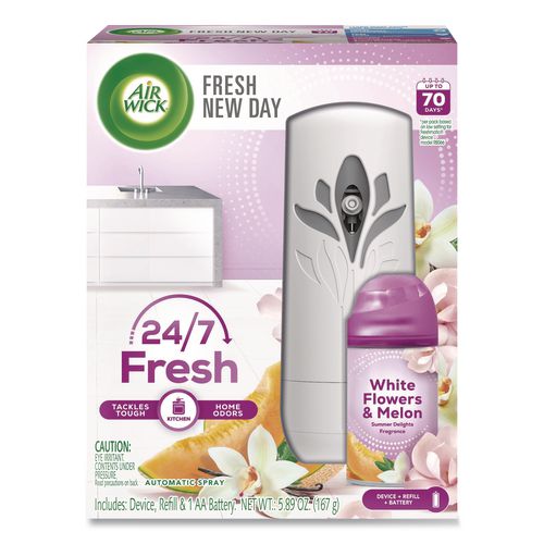 Freshmatic+Ultra+Automatic+Sprayer+Starter+Kit%2C+5.89+oz%2C+White+Flowers+and+Melon+Summer+Delights%2C+Asst+Dispenser+Color