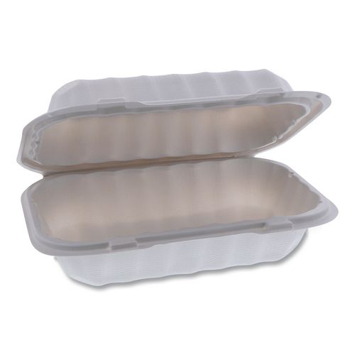 EarthChoice+SmartLock+Microwavable+MFPP+Hinged+Lid+Container%2C+9+x+6+x+3%2C+White%2C+Plastic%2C+270%2FCarton
