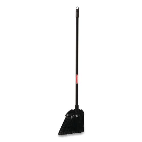 Angled+Lobby+Broom%2C+Poly+Bristles%2C+35%22+Handle%2C+Black