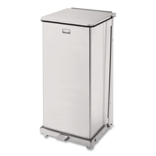 Defenders+Heavy-Duty+Steel+Step+Can%2C+13+gal%2C+Steel%2C+Stainless+Steel