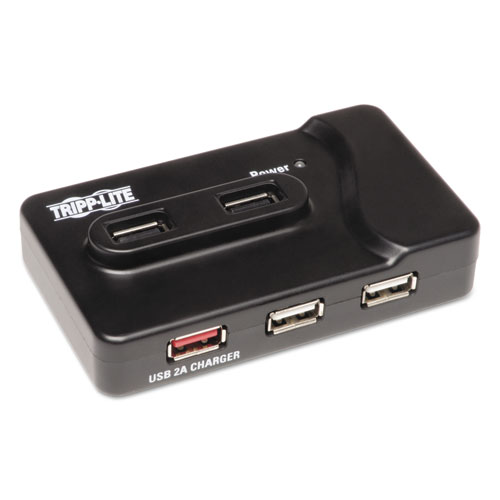USB 3.0高速充电毂，6端口，黑色