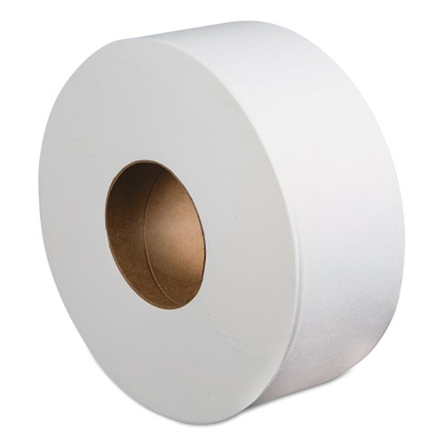 超大卷浴室纸巾，化粪池安全，2层，白色，3.4英寸× 1000英尺，12卷/纸箱