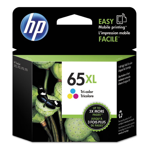 HP+65XL%2C+%28N9K03AN%29+High-Yield+Tri-Color+Original+Ink+Cartridge