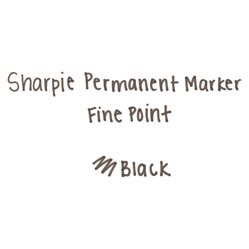 Sharpie Fine Point Permanent Markers 5/Pkg-Black