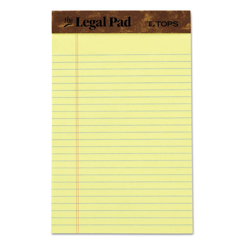 Tops The Legal Pad Ruled Perforated Pads X Canary Sheets