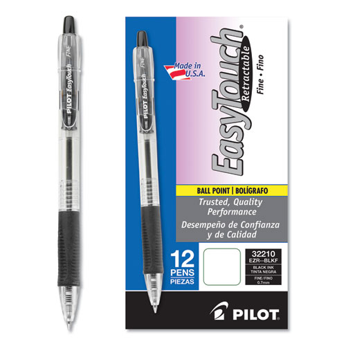 2-Pack of 2 77210 Black Ink Grip Ballpoint Ink Refills for Retractable Pens Fine Point PILOT Dr