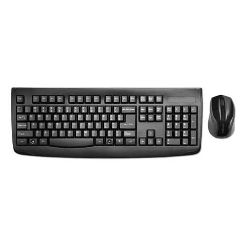 生活键盘无线桌面套装，2.4 GHz频率/30英尺无线范围，黑色