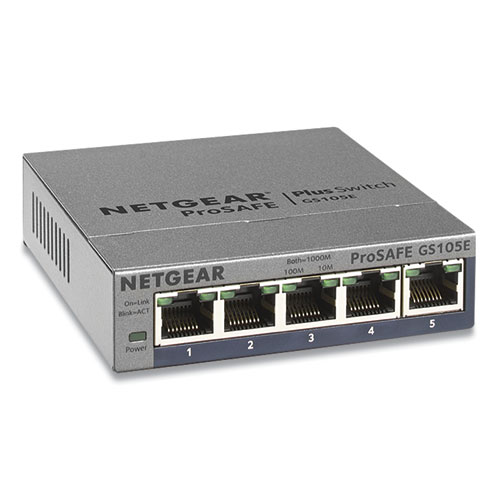 ProSAFE Smart Managed Plus千兆以太网交换机，10gbps带宽，128kb缓冲区，5个端口