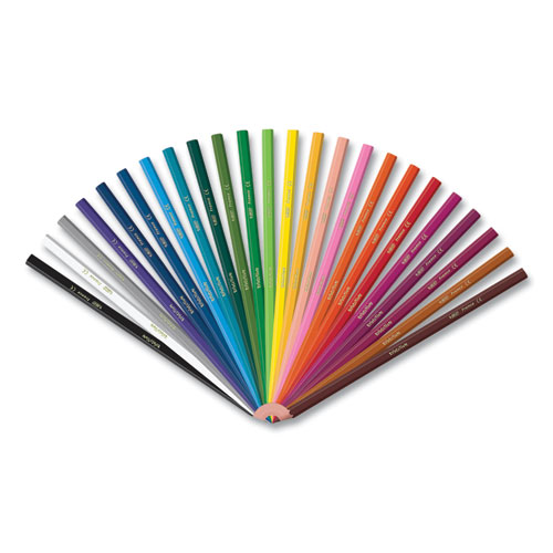 儿童填色铅笔，0.7毫米，HB2(#2)，各种铅，各种桶颜色，24/包