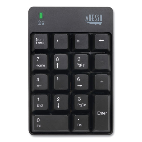 WKB6010UB无线18键数字USB键盘，黑色