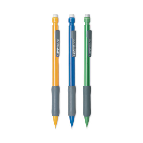 超舒适机械铅笔，0.5毫米，HB (#2.5)，黑色铅，什锦桶颜色，打
