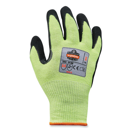 Proflex Ansi A Nitrile Coated Cr Gloves Lime Small Pair Ships