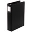 WLJ70300 - Legal Size 4-Ring Binder, 14 x 8-1/2, 2" Capacity, Black