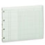 WLJG106 - Accounting Sheets, Six Column, 9-1/4 x 11-7/8, 100 Loose Sheets/Pack, Green