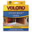 VEK90140 - Sticky-Back Hook and Loop Dot Fasteners, Dispenser, 3/4 Inch, Beige, 200/Roll