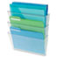 UNV53682 - 3 Pocket Wall File Starter Set, Letter, Clear