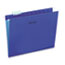 UNV14120 - Hanging File Folders, 1/5 Tab, 11 Point Stock, Letter, Violet, 25/Box