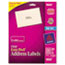 AVE18660 - Easy Peel Inkjet Mailing Labels, 1 x 2-5/8, Clear, 300/Pack